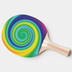 Raquete De Ping Pong Orgulho lgbtq lgbt cores arco-íris girando legal