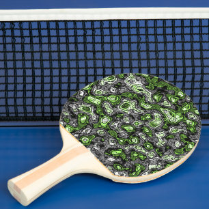 Raquete De Ping Pong Orgulhoso Groovy Trippy Grungy Funky Abstrato Agên