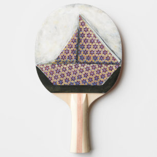 Raquete De Ping Pong Origami Sailboat no papel Star Design