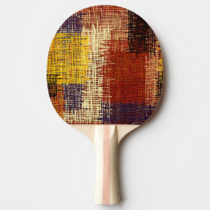 Raquete De Ping Pong ornamento de bordados, linhas coloridas, estilo bo