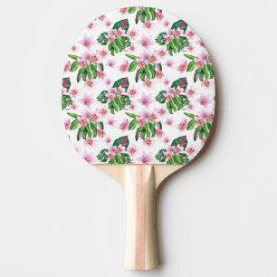 Raquete De Ping Pong Orquídeas Aquarelas Design 30
