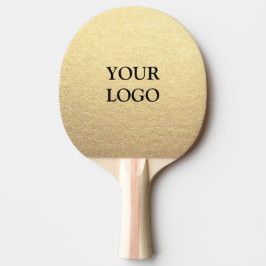 Raquete De Ping Pong Ouro Limpo Simples Personalizado Sua Logomarca Aqu
