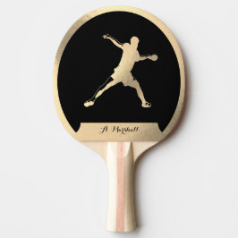 Raquete De Ping Pong Ouro pingue-pongue