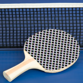 Raquete De Ping Pong Ouros Simétricos Pretos com Quadros de Gradação