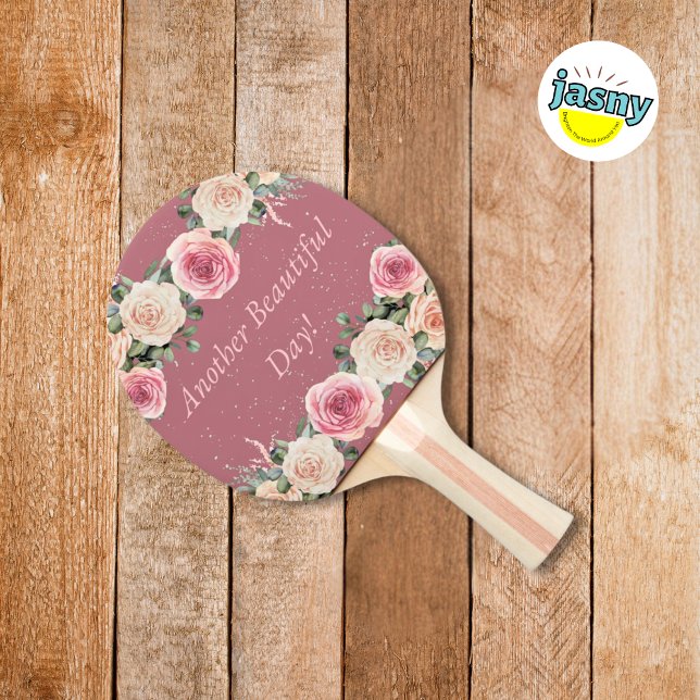 Raquete De Ping Pong Outro belo dia de aquarela Impressão (Criador carregado)