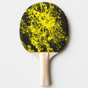 Raquete De Ping Pong pá amarela de Pong do sibilo do splatter da escov