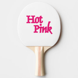 Raquete De Ping Pong Pá branco pingue-pongue de nome rosa quente