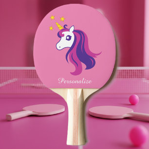 Raquete De Ping Pong Pá cor-de-rosa bonito do pong do sibilo do ténis