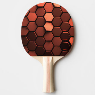 Raquete De Ping Pong pá de bronze do pong do sibilo do hexágono