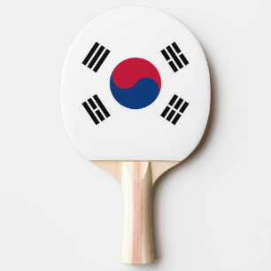 Raquete De Ping Pong Pá de pingue-pongue da bandeira sul-coreana para