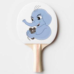 Raquete De Ping Pong Pá de pingue-pongue de um garoto elefante bonito