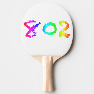 Raquete De Ping Pong Pá de Pong de 802 sibilos, parte traseira vermelh