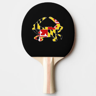 Raquete De Ping Pong Pá do caranguejo da bandeira de Maryland
