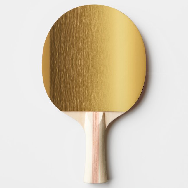 Raquete De Ping Pong Pá dourada de Pong do sibilo de Brown (Frente)