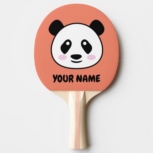 Raquete De Ping Pong Pá-pingue-pongue de mesa tênis panda super fofo (Frente)
