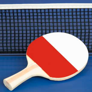 Raquete De Ping Pong Pá polonesa do pong do sibilo da bandeira para o