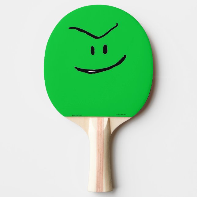 Raquete De Ping Pong Pá verde de Pong do sibilo de Weenii (Frente)