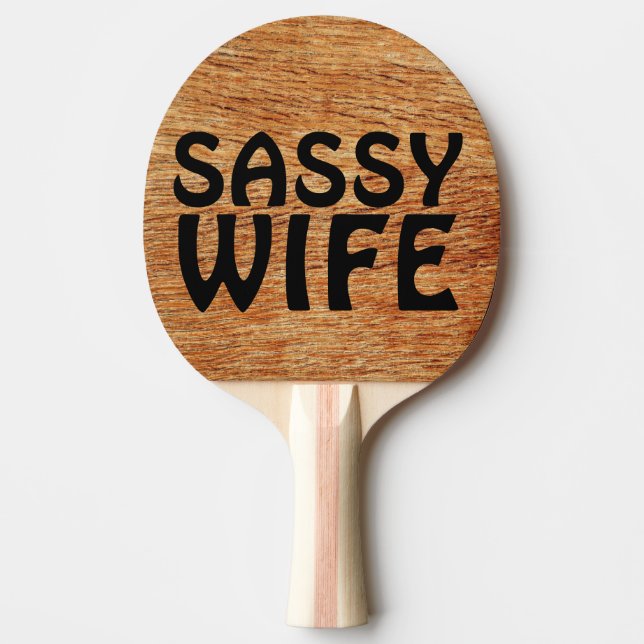 RAQUETE DE PING PONG PADDLES PONG PING DA ESPOSA SASSY (Frente)