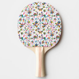 Raquete De Ping Pong Padrão Brilhante do estilo Otomi mexicano