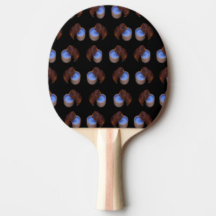 Raquete De Ping Pong Padrão Castanho Sede-Guiné-Suíno,