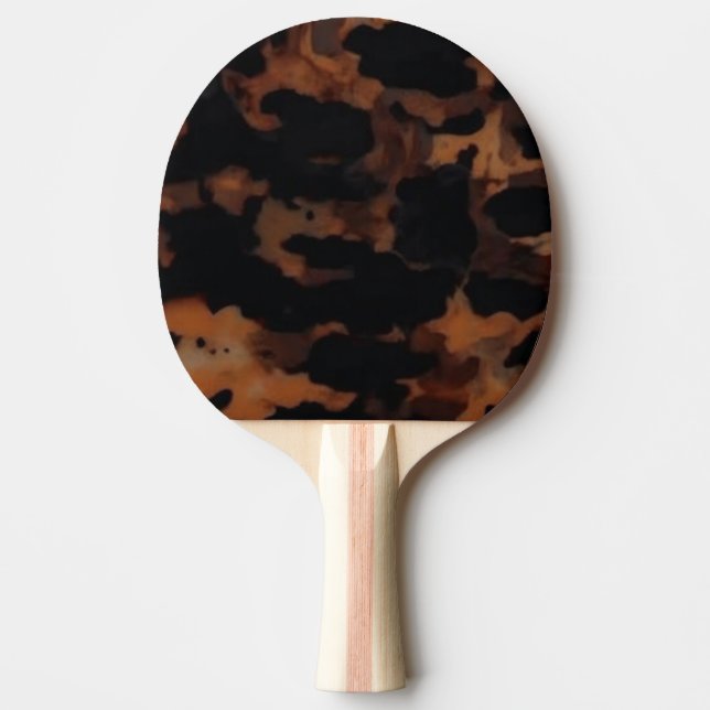 Raquete De Ping Pong Padrão contínuo de casco de tartaruga, casco de ta (Frente)