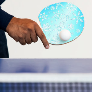 Raquete De Ping Pong Padrão Crystal Snowflakes