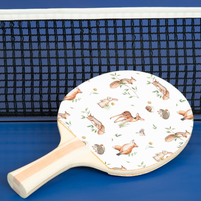 Raquete De Ping Pong Padrão de Amigos de Animais da Floresta Cura (Insitu)
