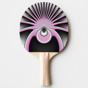 Raquete De Ping Pong Padrão de Arte Fractal Moderno Abstrato