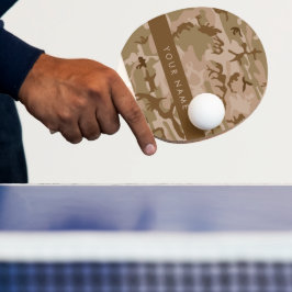 Raquete De Ping Pong Padrão de Camuflagem do Deserto, Seu nome, Persona