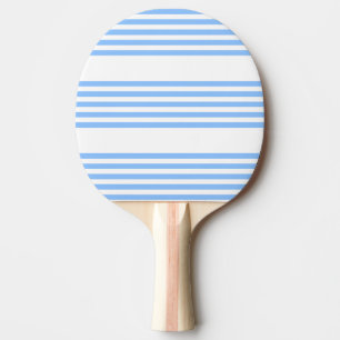 Raquete De Ping Pong Padrão de cinco faixas azuis e brancas