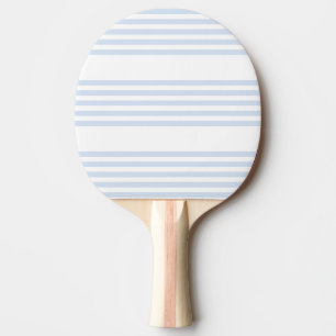 Raquete De Ping Pong Padrão de cinco listras azul-claro e branco
