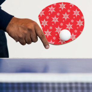Raquete De Ping Pong Padrão de Floco de Neve, Flocos de Neve Brancos, N