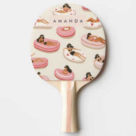 Raquete De Ping Pong Padrão de flutuação da Piscina de Verão Personaliz