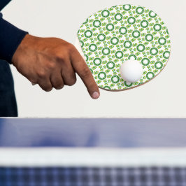 Raquete De Ping Pong Padrão de Folhas, Padrão de Folhagens, Folhas Verd