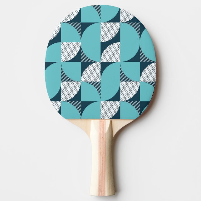 Raquete De Ping Pong Padrão de forma geométrica criativa (Frente)