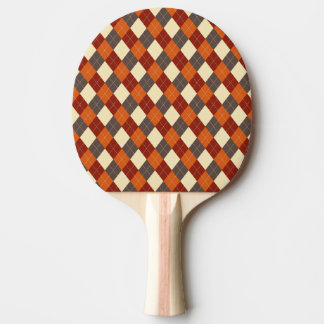 Raquete De Ping Pong Padrão de Gingham de outono