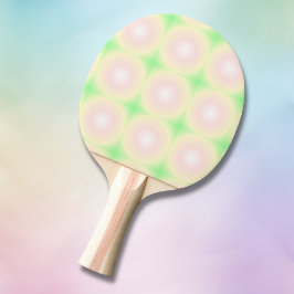 Raquete De Ping Pong Padrão de Gradiente Óptico 3D Rosa Verde Pálido