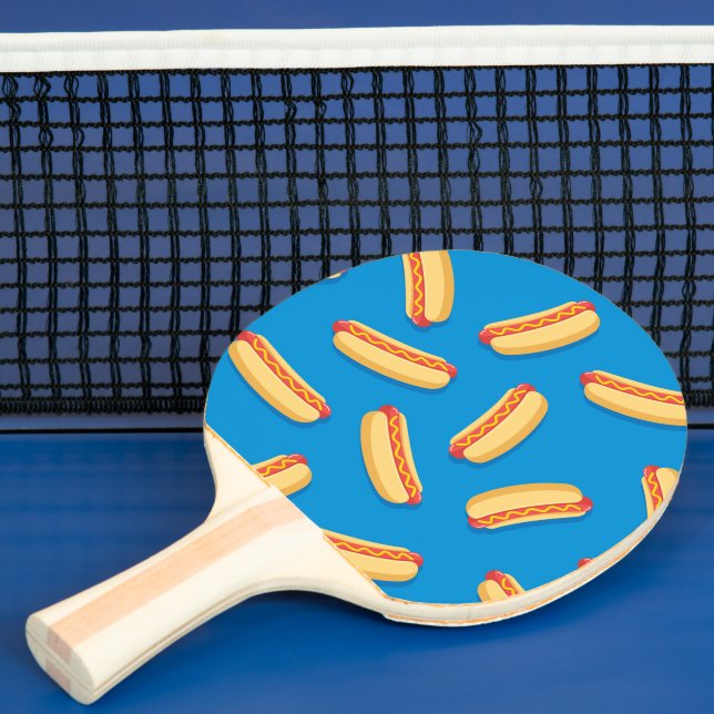 Raquete De Ping Pong Padrão de Hotdog de Comida Rápida (Insitu)