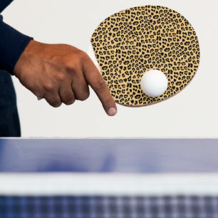 Raquete De Ping Pong Padrão de Impressão do Leopardo Cute