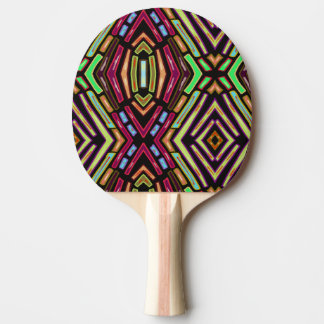 Raquete De Ping Pong Padrão de Joias Coloridas Vibração de Vidro Colori