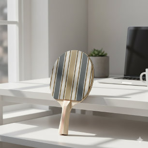 Raquete De Ping Pong Padrão de Listra Elegante e Moderno