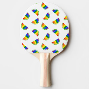 Raquete De Ping Pong Padrão de Melancia Arco-Íris