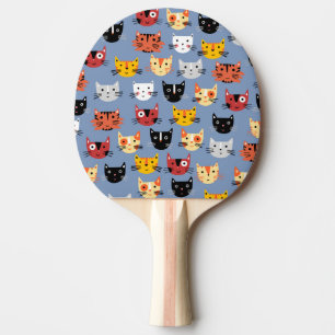 Raquete De Ping Pong Padrão de múltiplos gatos