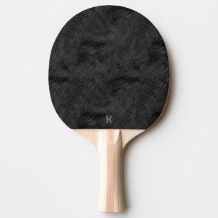 Raquete De Ping Pong Padrão de pele preta