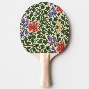 Raquete De Ping Pong Padrão de Peônia Chinoiserie Vintage Owen Jones