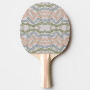 Raquete De Ping Pong Padrão de pinceladas de esfregão aquarela em paste