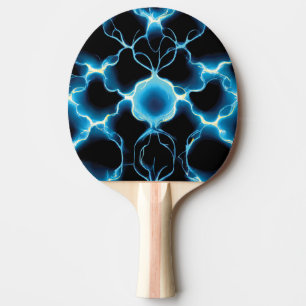 Raquete De Ping Pong Padrão de repetição do Synapse Elétrico Azul