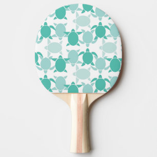 Raquete De Ping Pong Padrão de Tartaruga Teal
