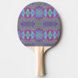 Raquete De Ping Pong Padrão de Triquete Azul de Cor Escura