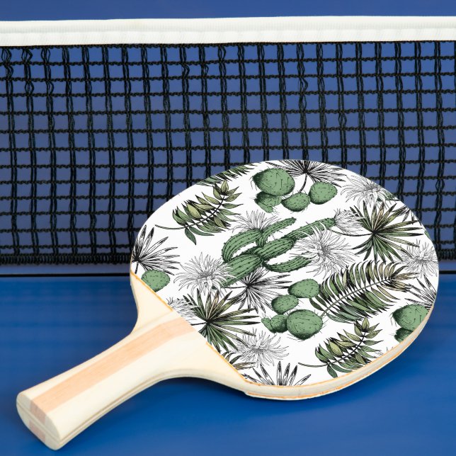 Raquete De Ping Pong Padrão do Deserto de Cactus (Insitu)